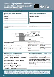 Formulario para instalación de estaciones de bombeo